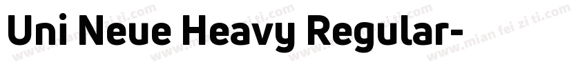 Uni Neue Heavy Regular字体转换